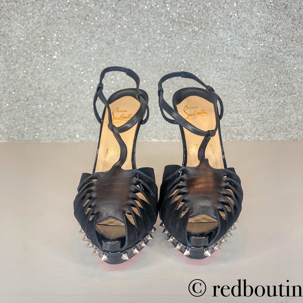 traded LOUBOUTIN Zigounette Spiked Sandals - Picture 7 of 8